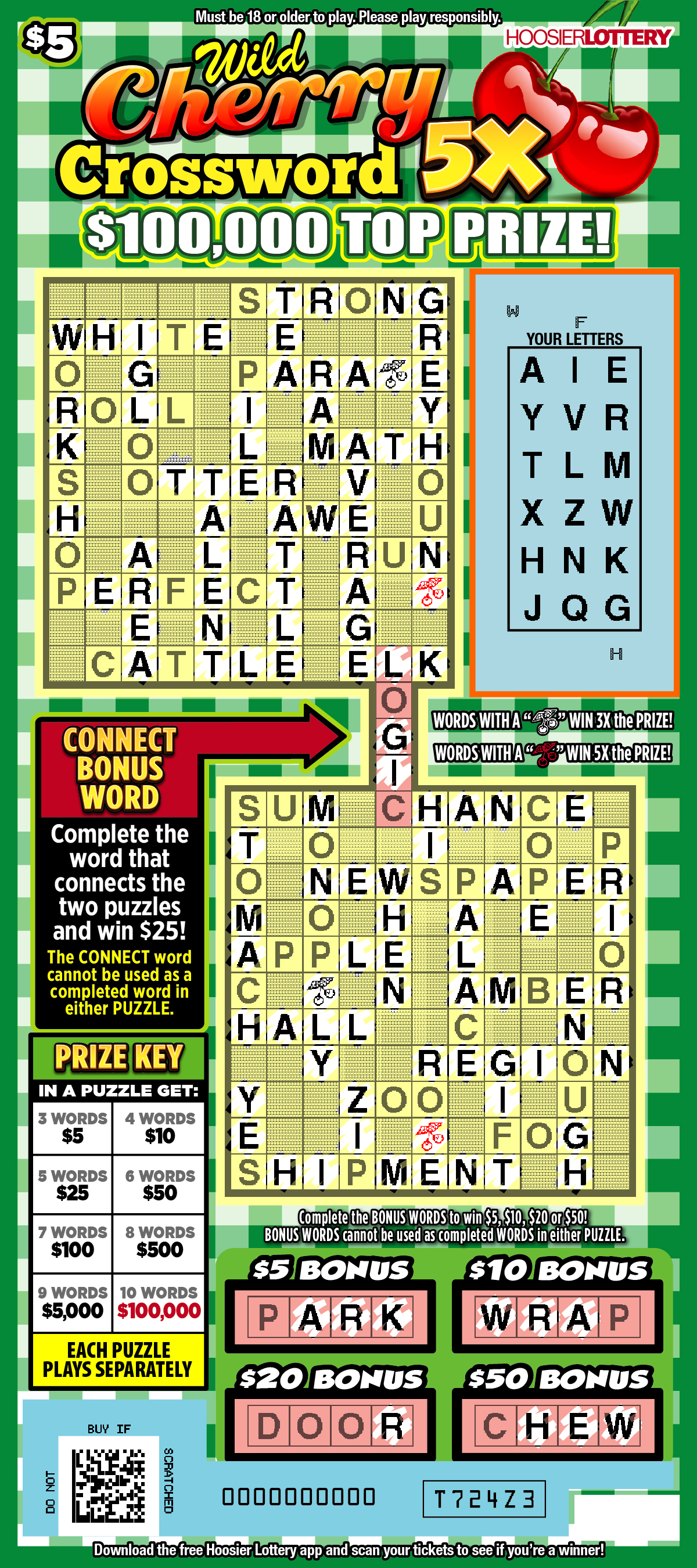 WILD CHERRY CROSSWORD 5X