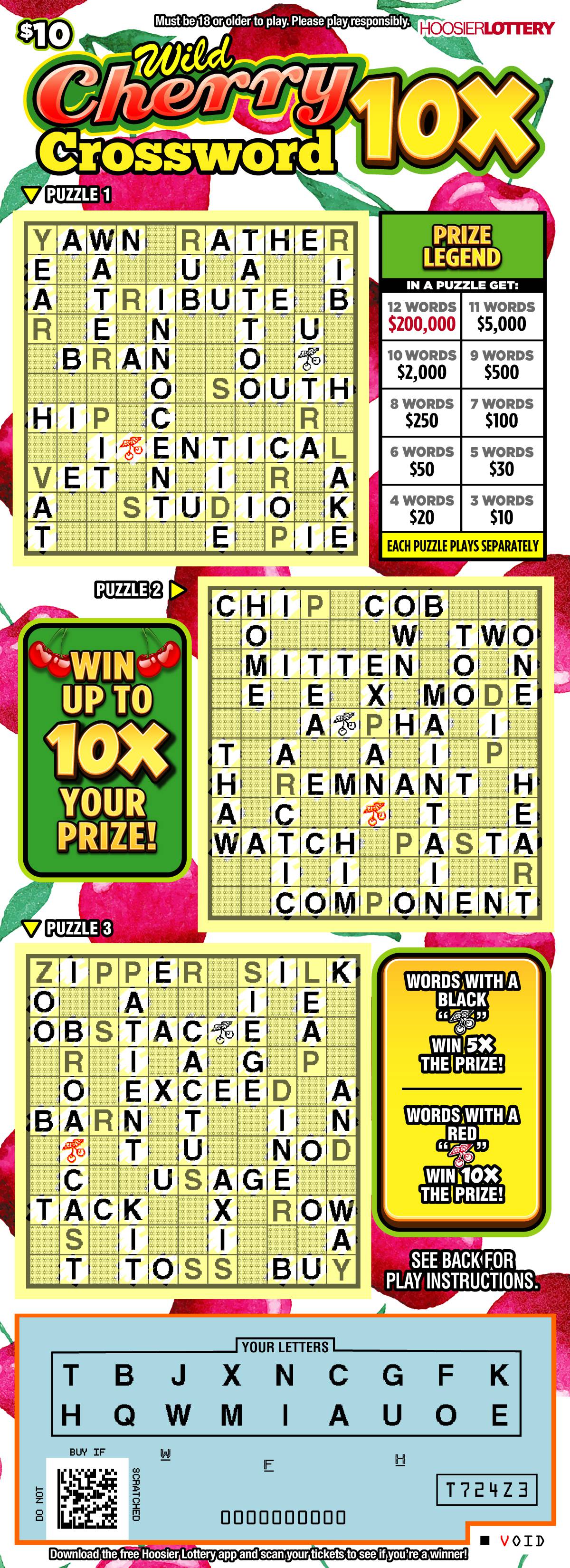 WILD CHERRY CROSSWORD 10X