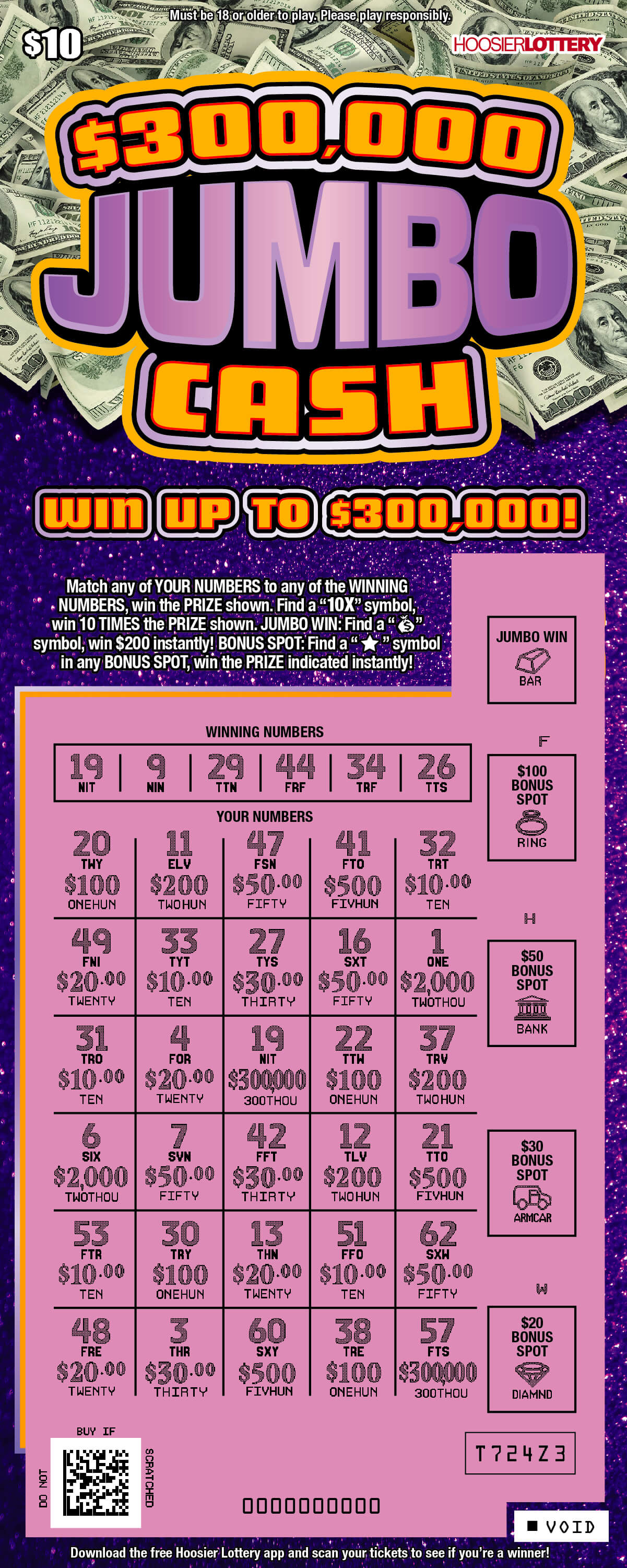 $300,000 JUMBO CASH