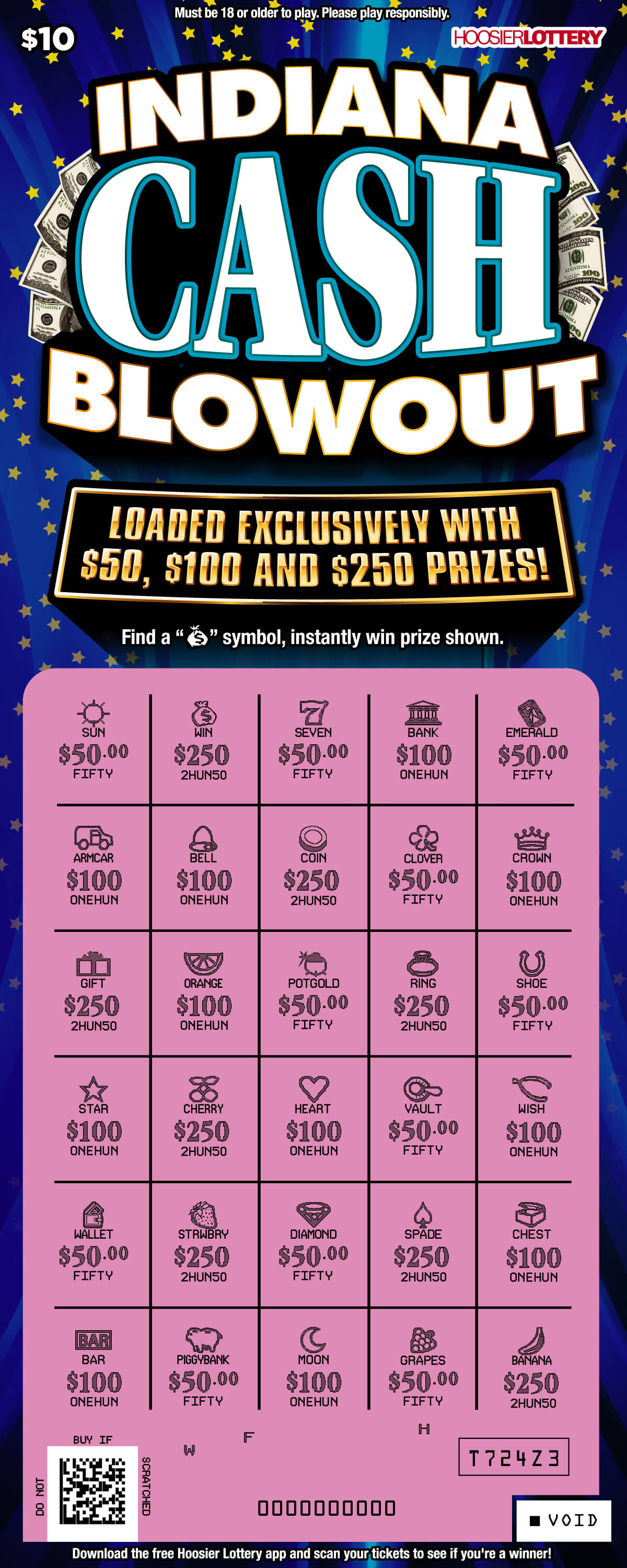 INDIANA CASH BLOWOUT