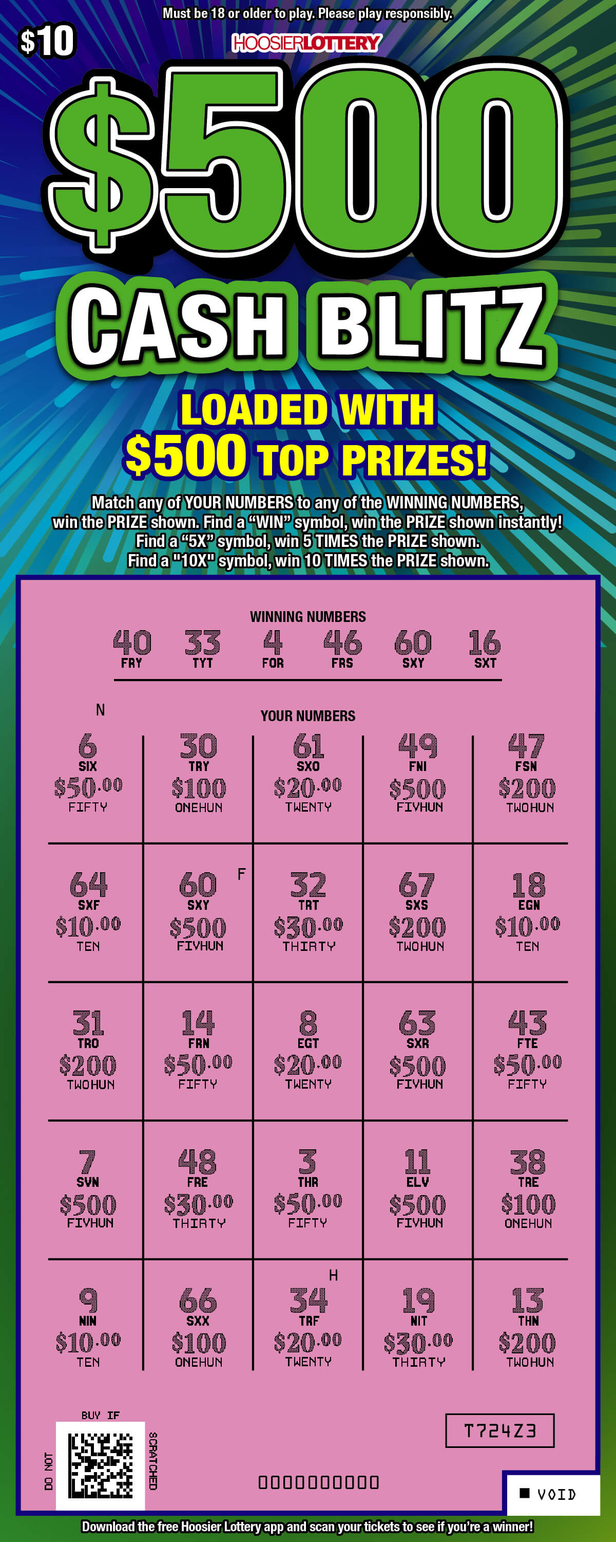 $500 CASH BLITZ