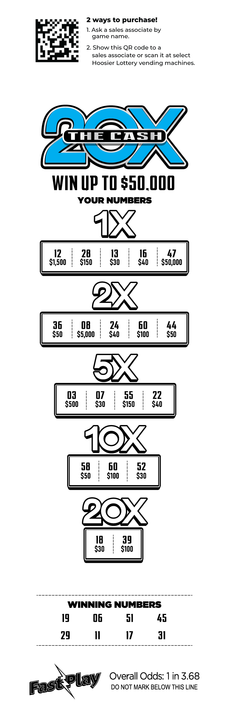 20x the Cash