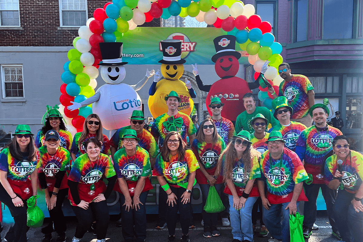 Hoosier Lottery Team Photo St. Patrick's Day Parade